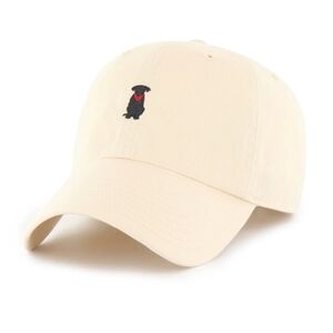Fan Favorite, Cream Baseball Cap with Black Lab Dog Embroidery, NWT